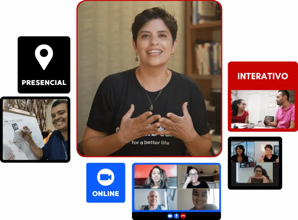 Professora da Goodstart explicando a metodologia